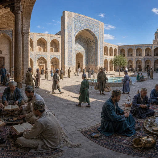 Buhara Madrasa Avlusu