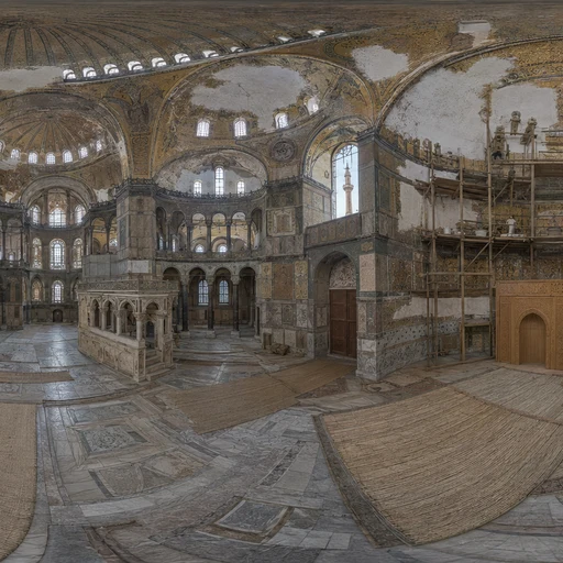 Hagia Sophia, Mid-Conversion to a Mosque