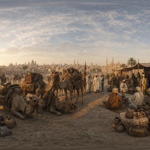 Mansa Musa'nın Kervanı Kahire'de Konaklıyor