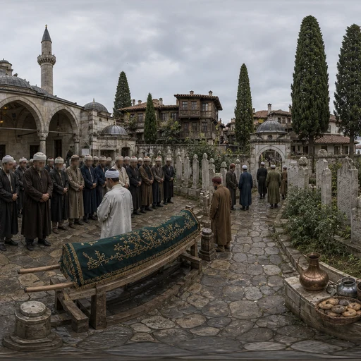 Osmanlı Mezarlığında Cenaze