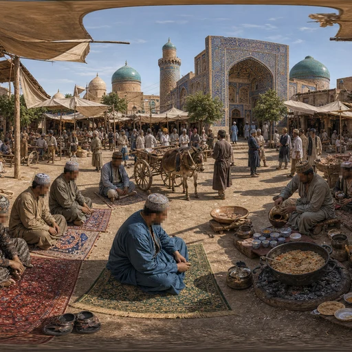 Semerkant Bazaar Namaz Molası
